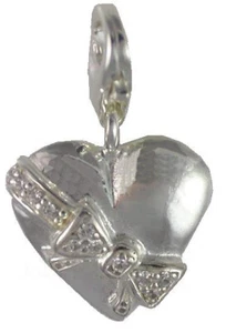 Thomas Sabo Herz mit Schleife Charm Anhänger Bettelanhänger Silber Bettelarmband - Bild 1 von 1