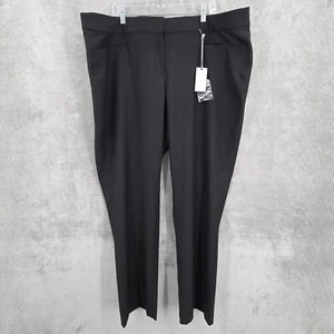 Pantalón de vestir Lane Bryant The Allie pierna recta elástico a medida 22 largo negro nuevo - Imagen 1 de 12