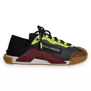 DOLCE & GABBANA Zapatos Multicolor Nylon Parte Superior Baja NS1 Tenis Hombres EU41/US8 820usd - Imagen 1 de 9