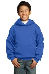 Port & Company PC90YH Youth Core Fleece Pullover Hooded Comfort Blend Sweatshirt - Picture 1 of 34
