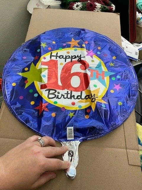 Qualatex Happy 16th Birthday Foil Balloon 18" New!!! - Image 1 of 1