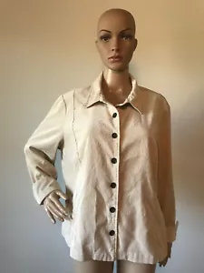 Christopher & Banks leichte beige Cord Jacke Mantel waschbar Petite XL - Bild 1 von 12
