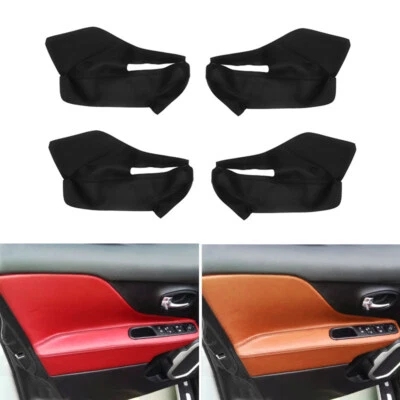 Juego de 4 cubiertas de panel de manija de reposabrazos de puerta interior aptas para Jeep Renegade 2015-2017 Foto 1 de 4