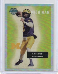2023 Bowman University Chrome #55BF-19 JJ McCarthy 1955 Bowman Football - Picture 1 of 2