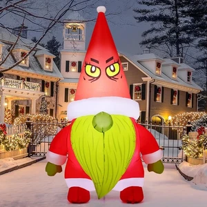 GOOSH 6 FT Christmas Inflatables Gnomes Outdoor Decorations Christmas Blow up... - Picture 1 of 6