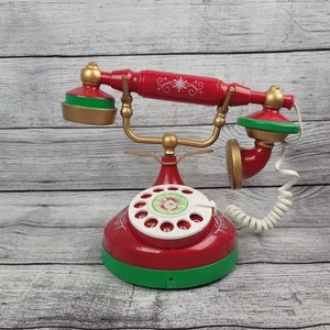 Teléfono de Navidad Gemmy Santa's Holiday Hotline con frases del Polo Norte - Imagen 1 de 5