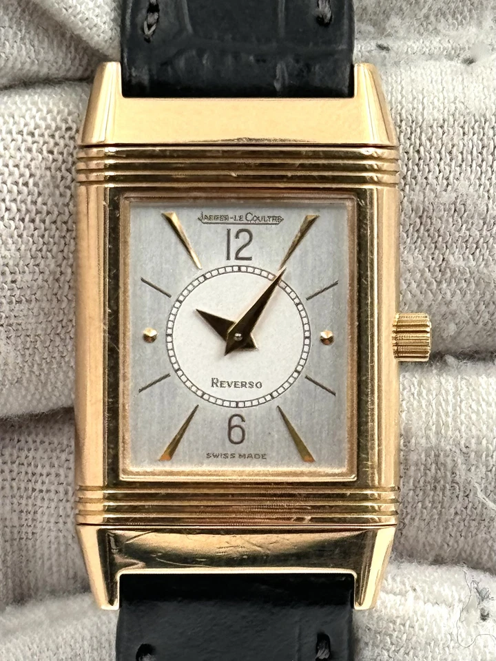 Jaeger-LeCoultre Reverso esfera plateada oro rosa 260,2,86 Foto 1 de 4