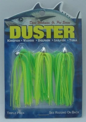 Пылесосы Boone 00154 Dave Workman 1/8 унции 3 упаковки светло-зеленые/Chartreuse - Изображение 1 из 2