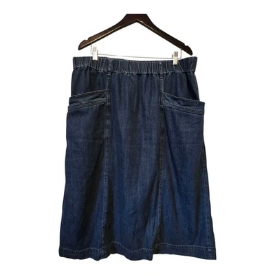 Falda vaquera vintage St Johns Bay años 90 Y2K hasta la rodilla para mujer XXL bolsillos pequeños Foto 1 de 4