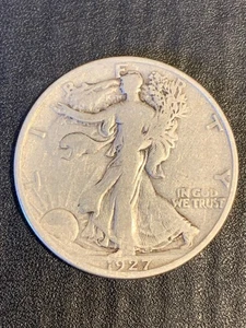 1927-S San Francisco Mint Silber Liberty Walking Half Dollar Lot # 2014 - Bild 1 von 6