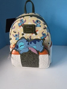 Loungefly Disney Lilo & Stitch Spam Musubi Stitch Mini Rucksack Neu mit Etikett - Bild 1 von 7
