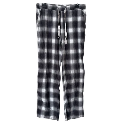 Abercrombie & Fitch Ropa de dormir Pantalones de salón a cuadros Para hombres’s M Gris Franela Foto 1 de 4