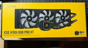 Corsair iCUE H150i RGB PRO XT Liquid CPU Cooler with 3 Fans - Black - Afbeelding 1 van 11