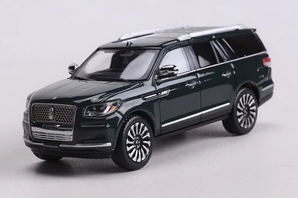 Lincoln Navigator L verde oscuro modelo coche fundido a presión modelo juguete Shadow Pro escala 1/64 Foto 1 de 4