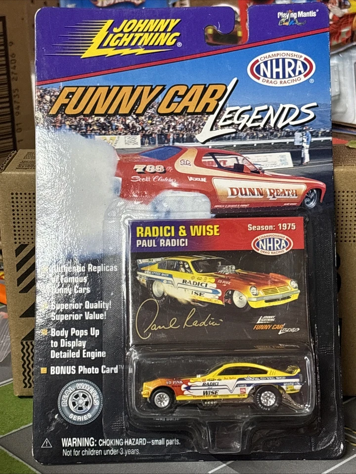 Johnny Lightning Funny Car Legends 1975 Radici & Wise NHRA 1:64 - DC-027 PAR Foto 1 de 4