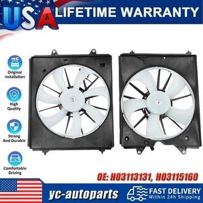 Engine Radiator Cooling Fan for 2011-2017 Honda Odyssey 3.5L HO3113131 HO3115160 Foto 1 de 4