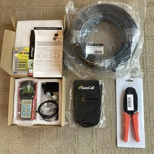 SureCall Portable 5-Band Cellular Signal Meter, 100’ Of Cable And Crimper - Photo 1 sur 5