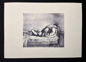 Erotische Heliogravür Michael von Zichy „Zyklus Liebe - Masturbate Blowjob“ 1910 - Bild 1 von 3
