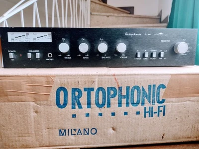 AMPL.  INTEGRATO ORTHOFONIC mod. SL 100...ISTR. IMBALLO.. molto raro..bellissimo - Immagine 1 di 4