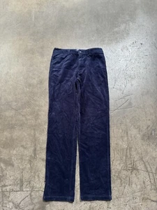 VTG POLO RALPH LAUREN Boys Size 18 Blue Corduroy Flap Pocket 100% Cotton Pants - Picture 1 of 10