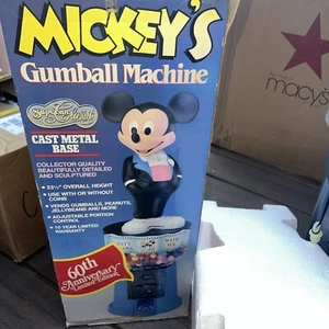 1987-88 Superior Toys Disney Topolino Gumball Machine 60° Anniversario Vedi Nota - Foto 1 di 3