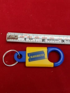 BLOCKBUSTER PLASTIC KEY CHAIN BLOCKBUSTER VIDEO KEYTAG - Picture 1 of 3
