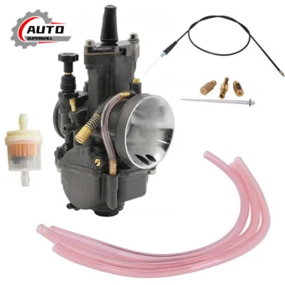 PWK 34mm Carburetor + Throttle Cable for 2002-2015 Yamaha YZ85 Blaster YFS200 - Изображение 1 из 4