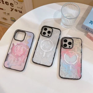 Cute Butterfly Magnetic Hard Phone Case Cover For iPhone 16 Pro Max 15 14 13 12 - Picture 1 of 16