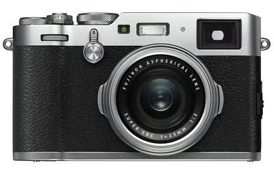 Fujifilm X100F 24.3MP SLR Digital Camera Silver - Image 1 of 4