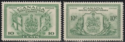 EDSROOM-18874 Canadá E10-E11 MNH 1942-6 Entrega especial completa CV $10,25 Foto 1 de 2
