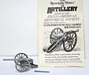 2.5 In. Rifled Muzzle-Loading Gun-Pewter Model-Made in England History Artillery - Picture 1 of 11