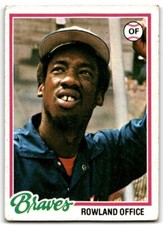 1978 TOPPS ROWLAND OFFICE ATLANTA BRAVES #632