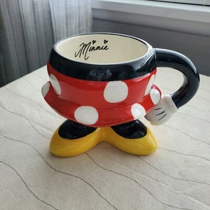 Disney Parks Minnie Mouse Polka Dot Skirt And Legs Coffee Mug Cup Ceramic - Picture 1 of 8