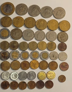 Mexican Coin LOT - 1952-2007 - OLD Mexican Coins - 51 Pieces - Picture 1 of 5