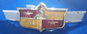 1949 50 Desoto Hood Emblem & Chrome Bezel Original OEM 1254985 DG Rare Mopar - Picture 1 of 24
