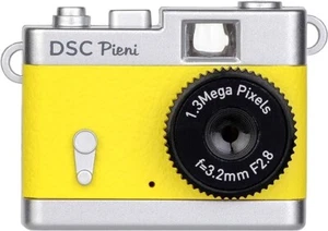Kenko Toy Digital Camera DSC Pieni Yellow 1.3MP Ultra Small microSD Slot Kid's - Picture 1 of 6