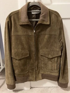 VINCE Suede Leather Jacket US Size S - Picture 1 of 4