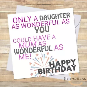 Funny WONDERFUL DAUGHTER Birthday Card Funny Rude Humour Comedy Happy Greetings - Picture 1 of 3