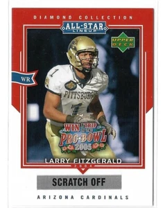 NFL 2004 Upper Deck Diamond Collection All Star Larry Fitzgerald Rookie Card - Picture 1 of 2