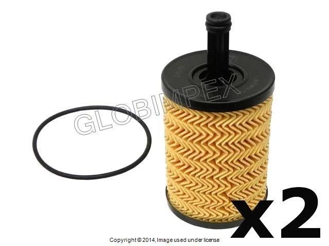 大众高尔夫捷达甲壳虫奥迪 (2001+) 滤油器套件 (2) PURFLUX — 第 1/1 张图片