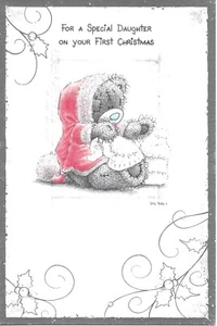 Daughter's First Christmas Special Tatty Teddy putting on bedsocks - Picture 1 of 1