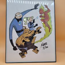 Fantastic Four 8x10 Art Print Numbered 3 Of 100 Signed By Artist Kurtz
