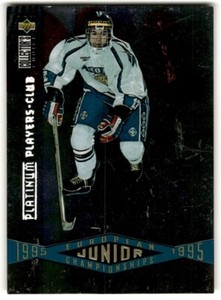 1995-96 Collector's Choice Player's Club Platinum EJC Jussi Tie #325 Finland