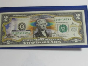 Unzirkuliert coloriert Yellowstone National Park 2003 $2 Schein mit Echtheitszertifikat #10724-6 - Bild 1 von 4