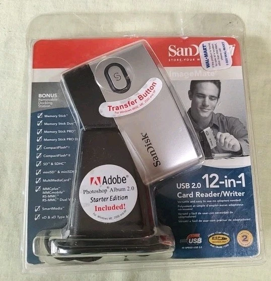 SanDisk ImageMate USB 2.0  12-in-1 Card Reader/Writer Brand New SDDR-89-A15 - Image 1 of 1