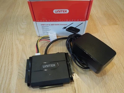 Unitek IDE and SATA Hard Drive Adapter USB 3.0 Converter External HDD SSD - Image 1 of 4