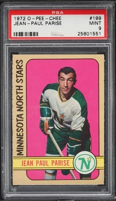 1972 O-Pee-Chee Hockey Jean-Paul Parise #199 PSA 9  - Image 1 of 2
