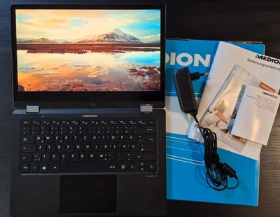 Medion Akoya E3223 2 in 1 Convertible Lautlos, 512GB M.2, 8GB RAM, Pentium N5030 - Bild 1 von 4