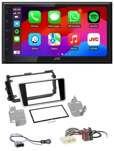 JVC Bluetooth 2DIN MP3 DAB USB Autoradio für Nissan Micra ab 2017 schwarz glänze - Bild 1 von 10