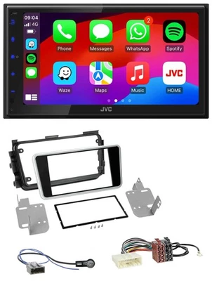 JVC Bluetooth 2DIN MP3 DAB USB Autoradio für Nissan Micra ab 2017 schwarz glänze - Bild 1 von 4